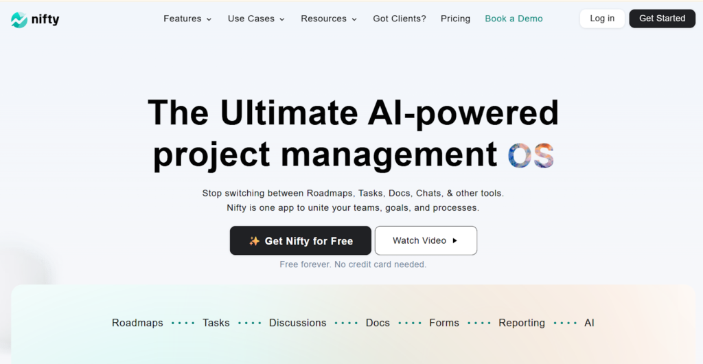 Best Nifty alternatives for project management