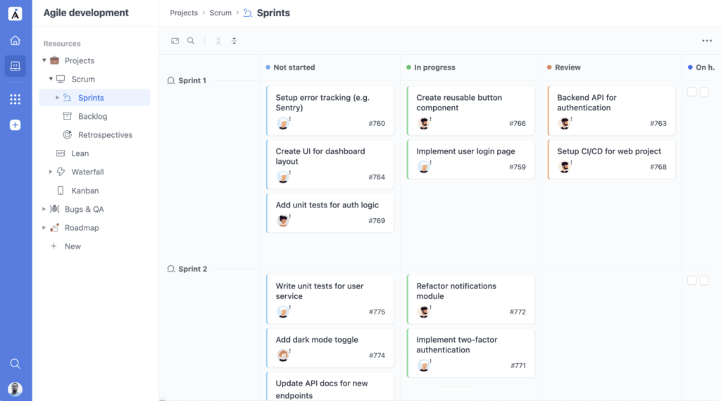 top Agile project management platform