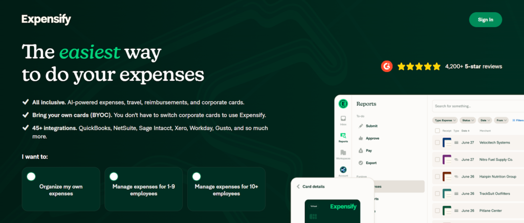 Best project expense tracking software