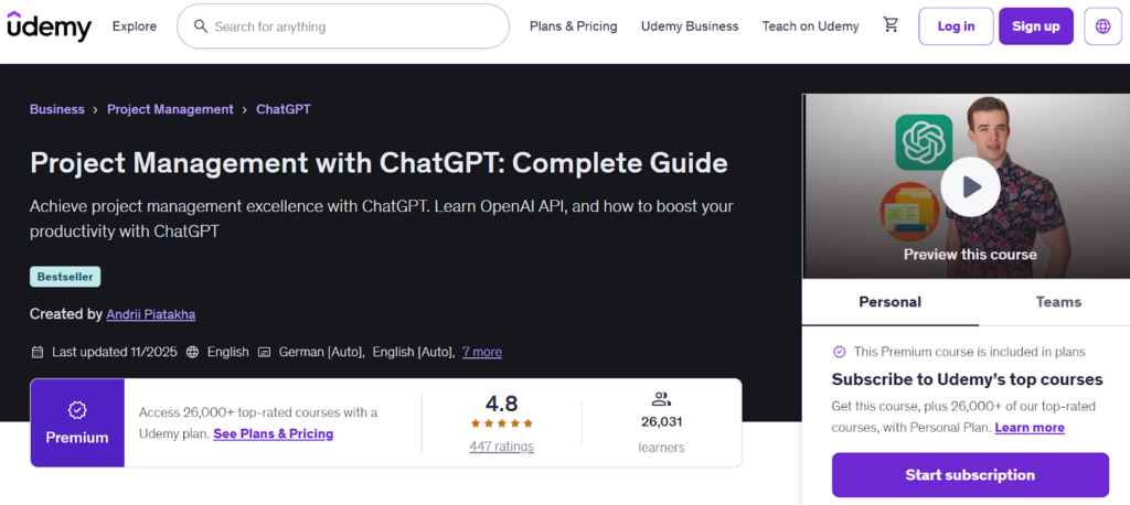 How to use ChatGPT for project management