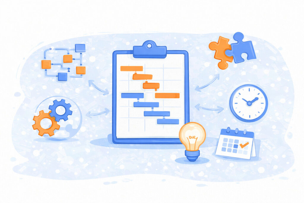 What are Gantt chart dependencies 