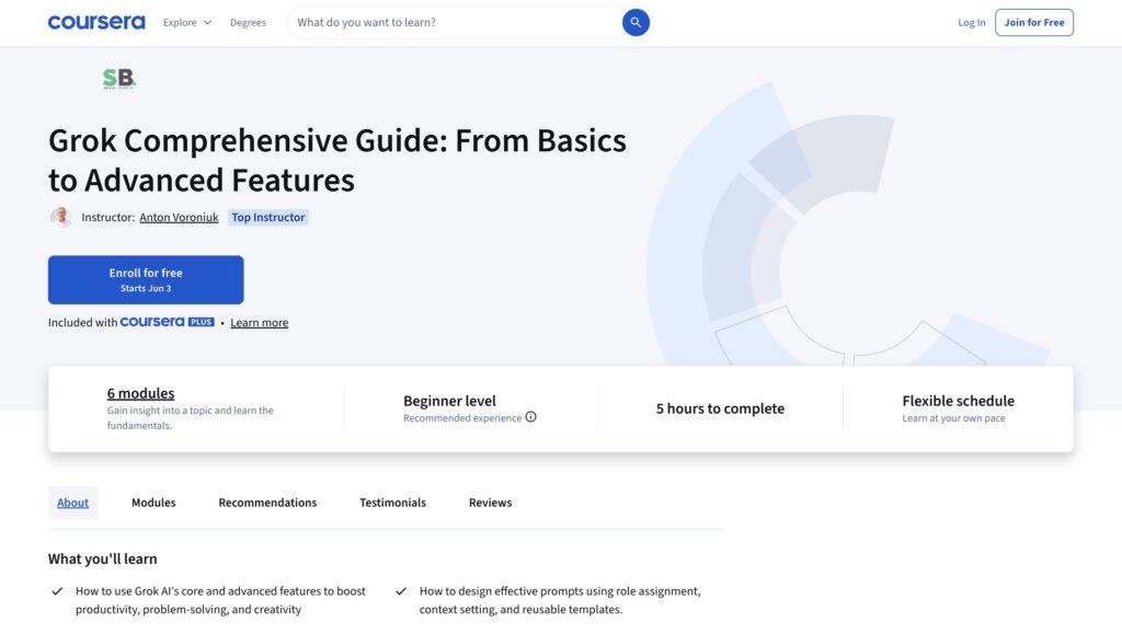 Best courses for using Grok in project management
