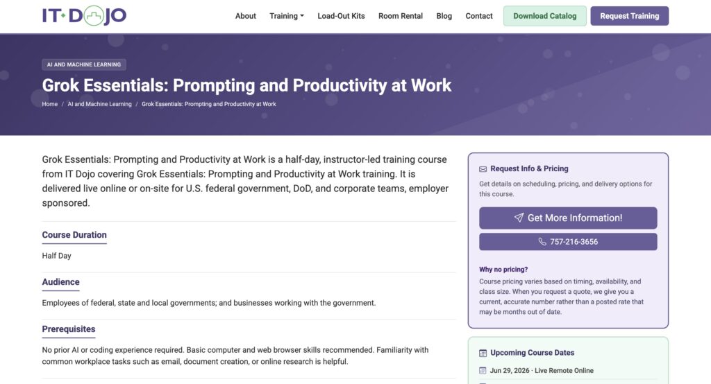 Best courses for using Grok in project management