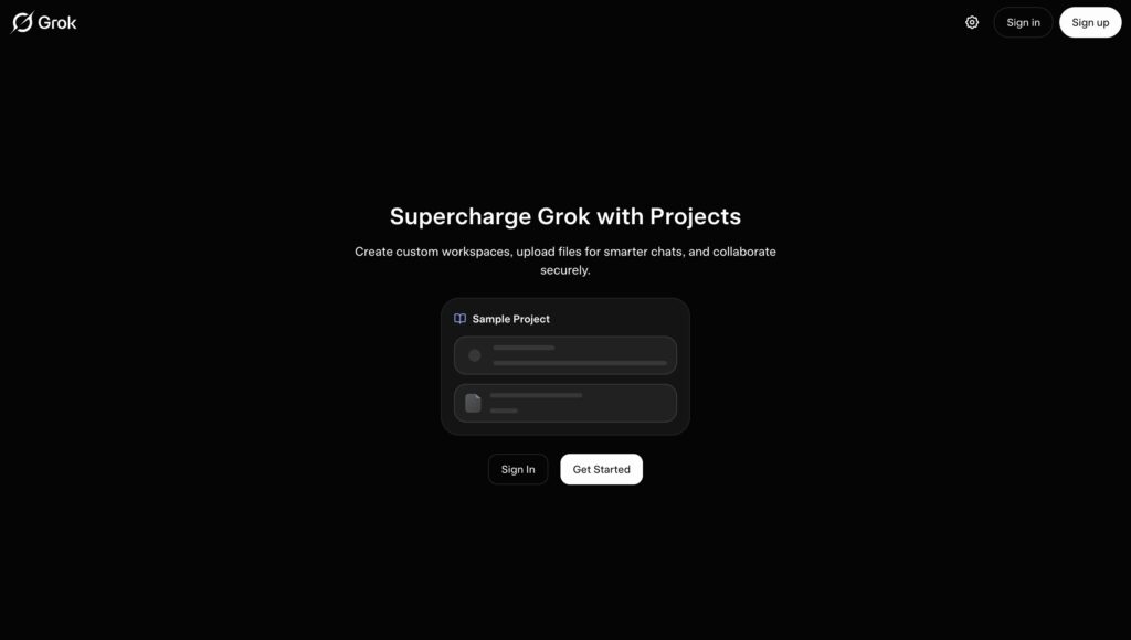 What are Projects in Grok