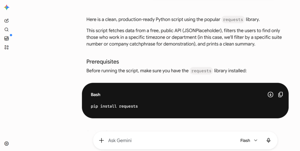 Google Gemini vs ChatGPT for coding