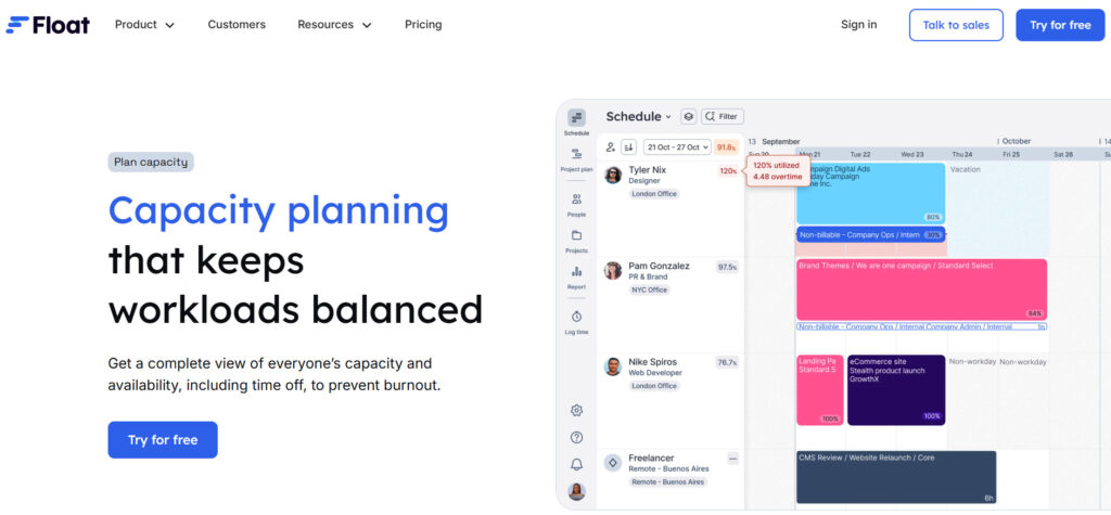 Best resource management software for professional services