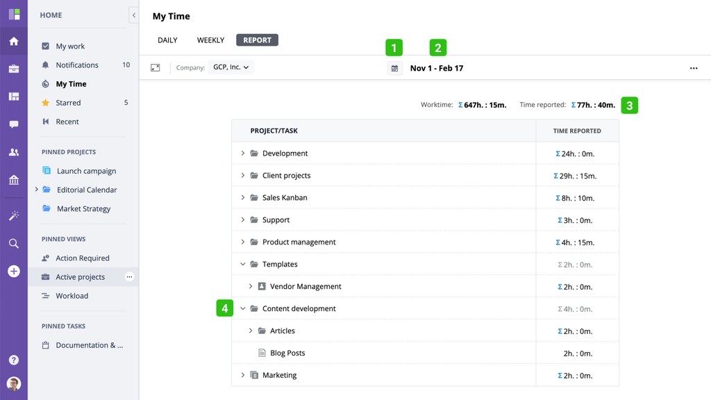 project and time tracking software