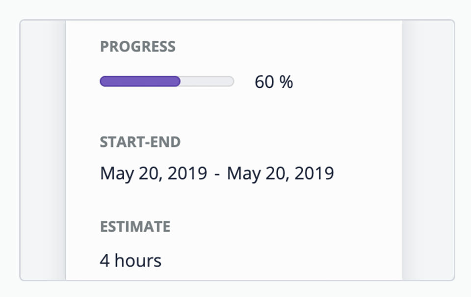 Progress tracking