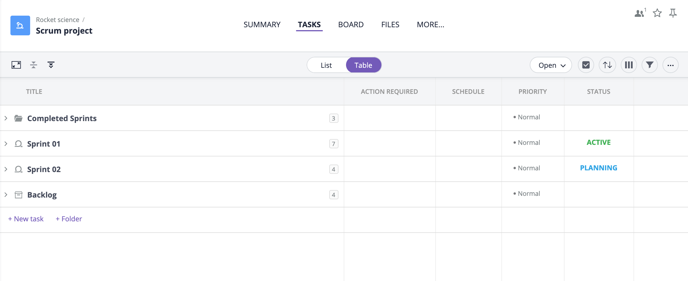 Scrum Project Management Template