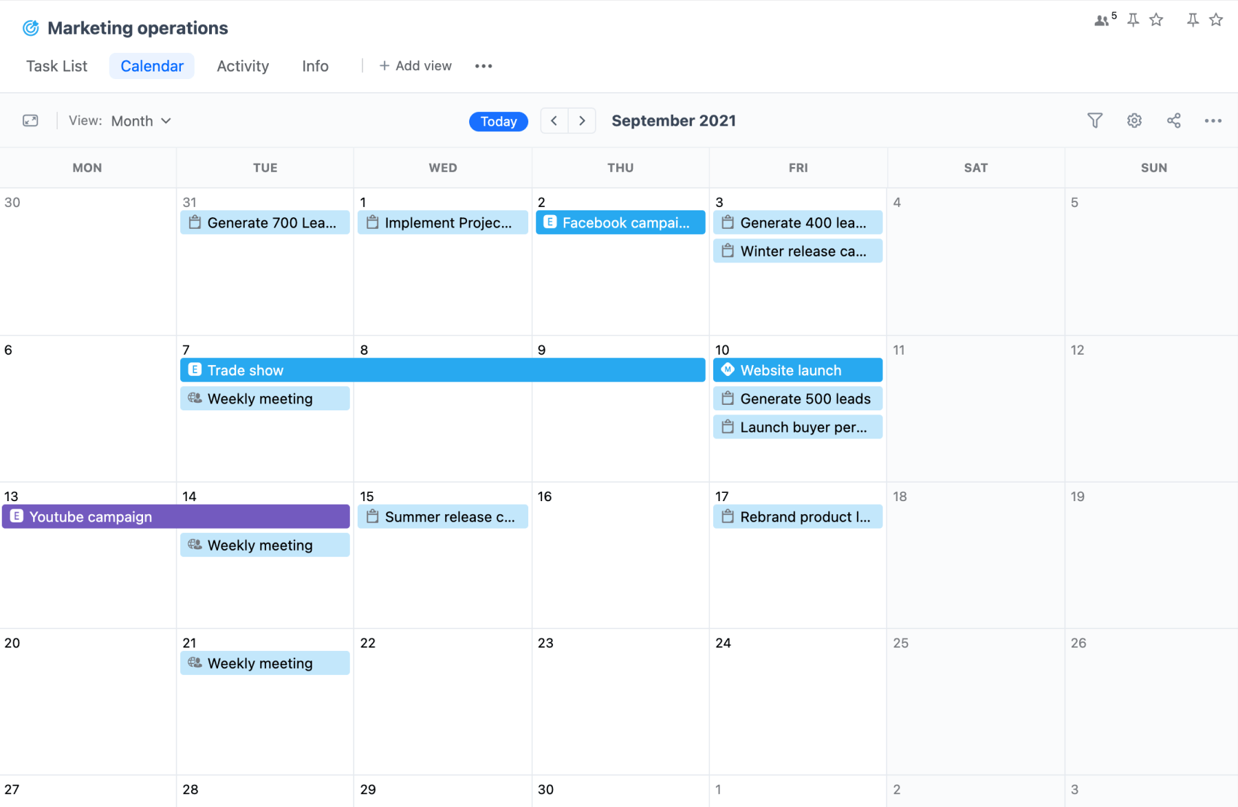 Calendar | GoodDay Calendar | GoodDay