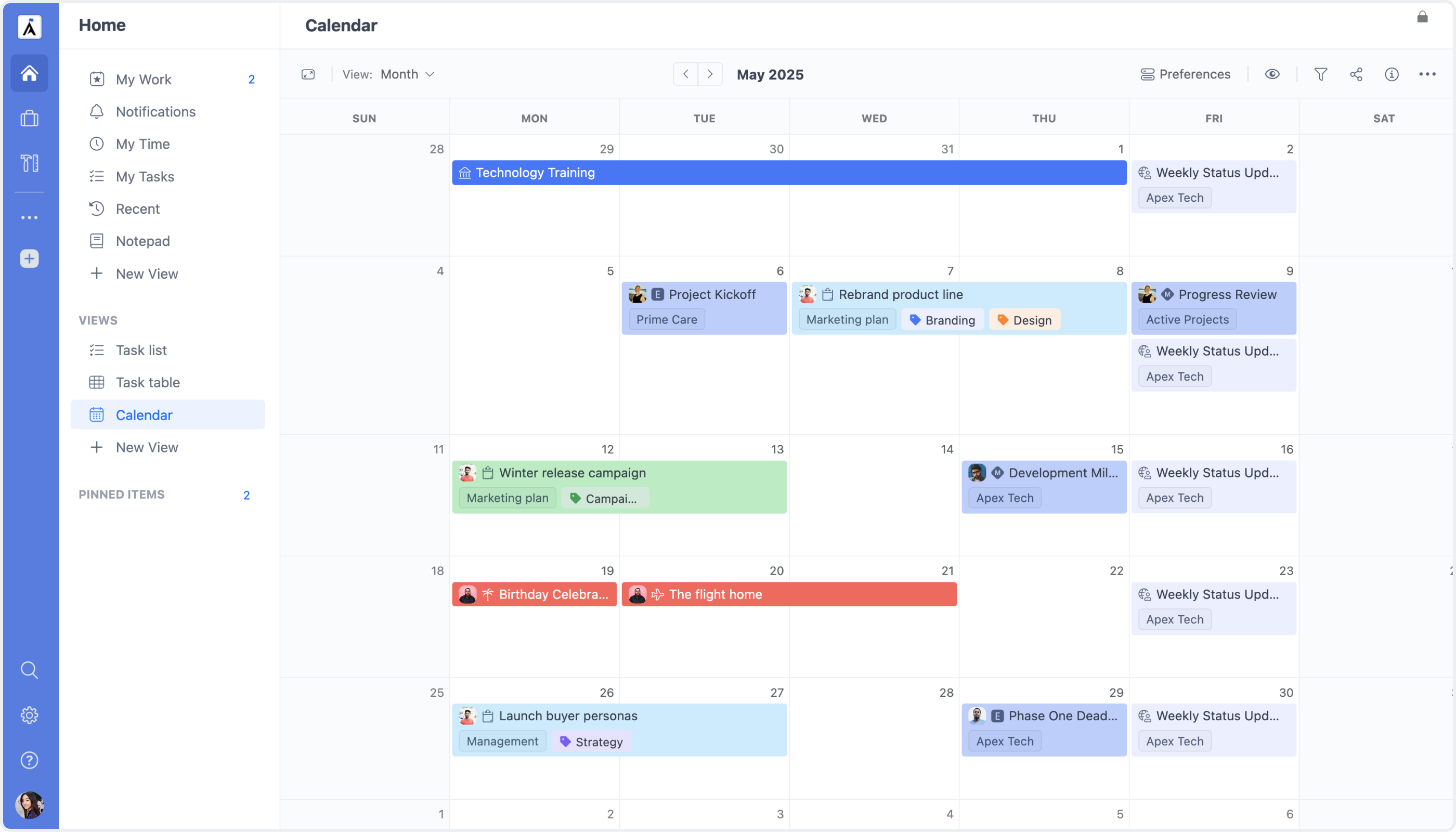 Calendar Improvements