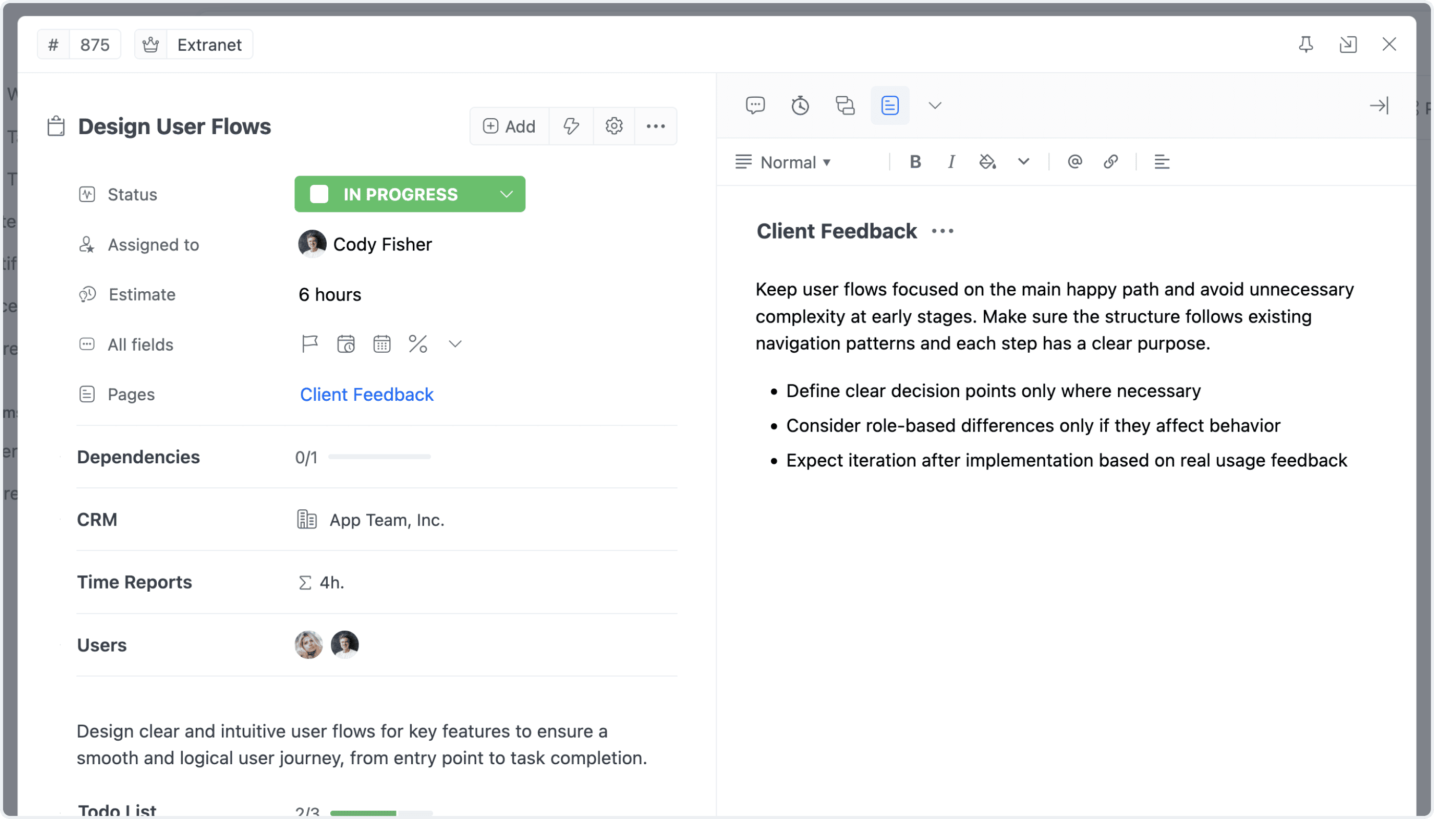 Details Layout Redesign