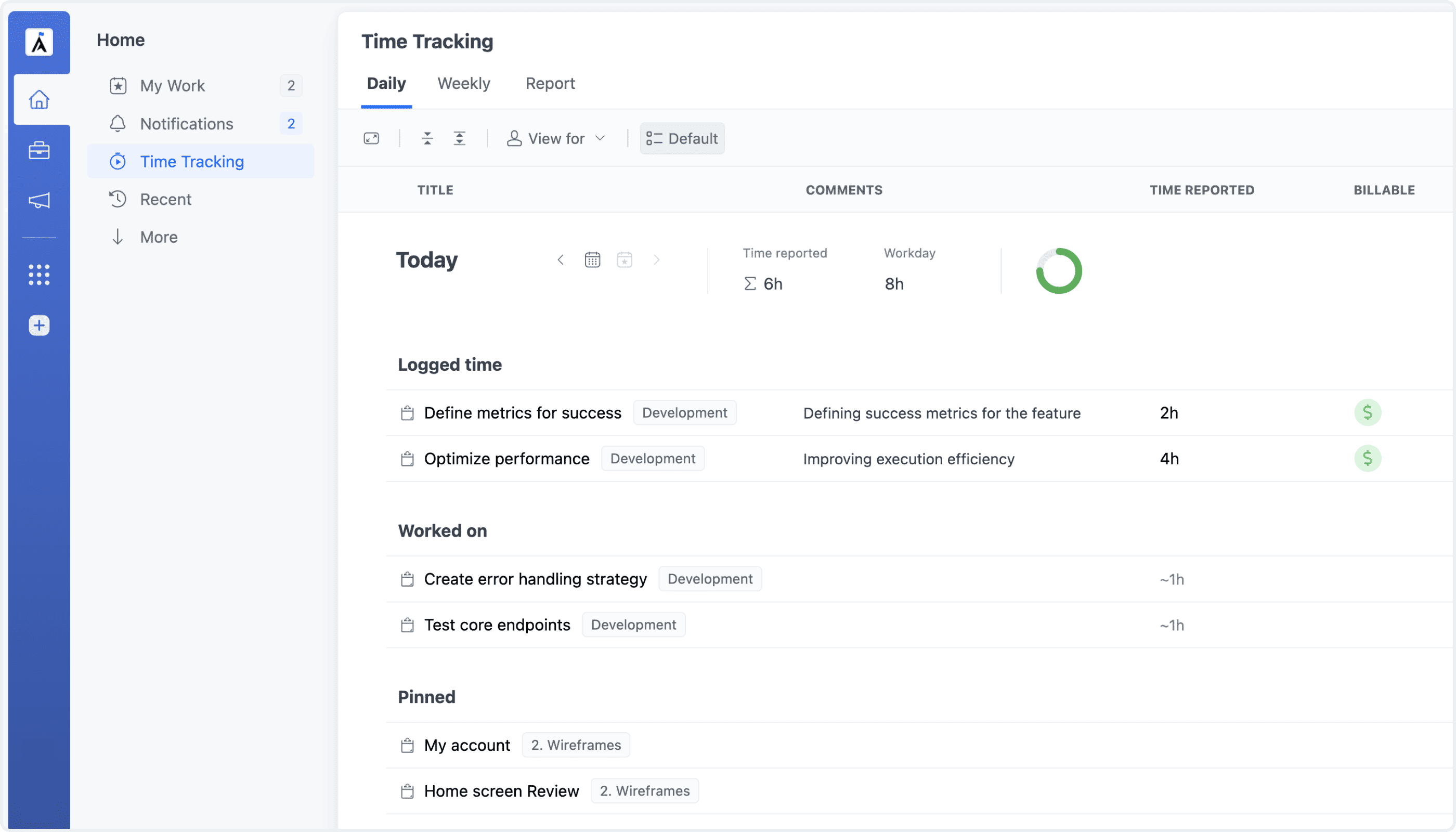 Daily View Redesign