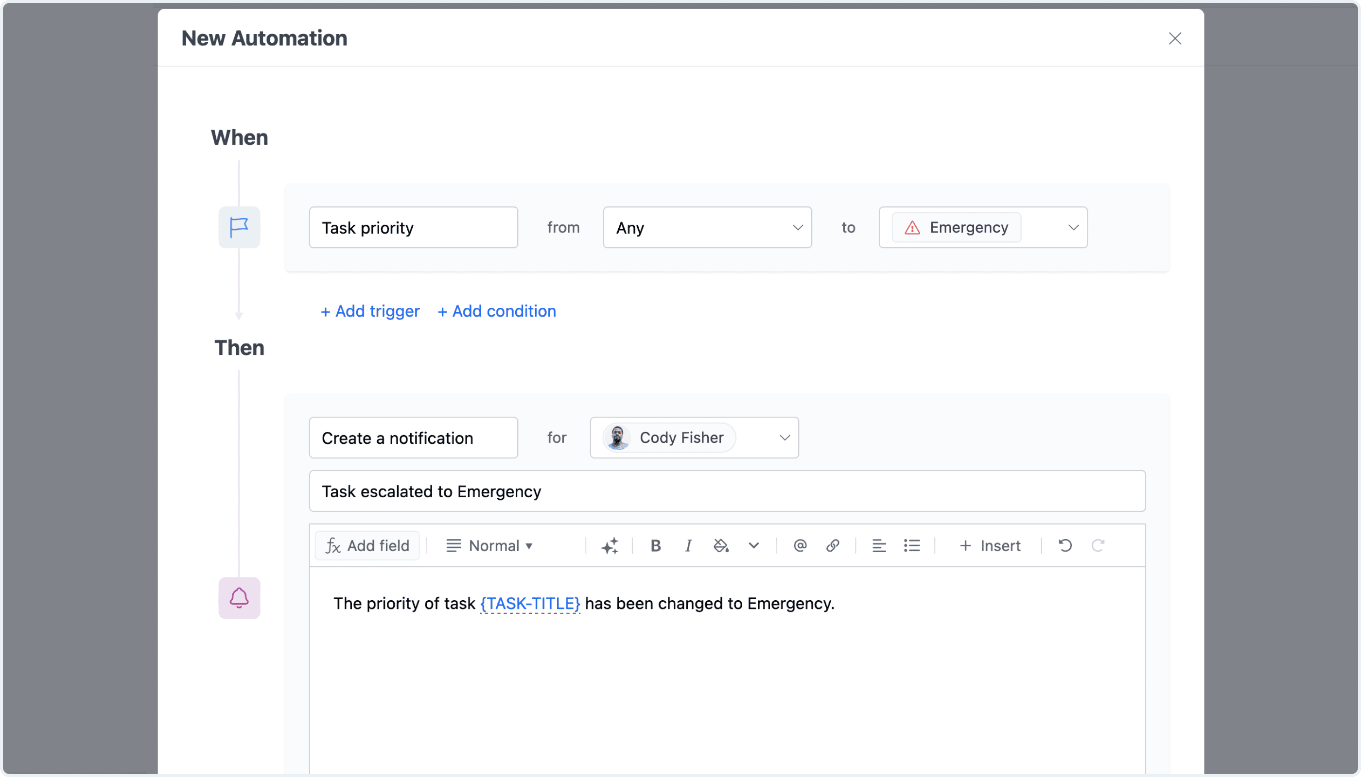 Automation: In-App Notifications