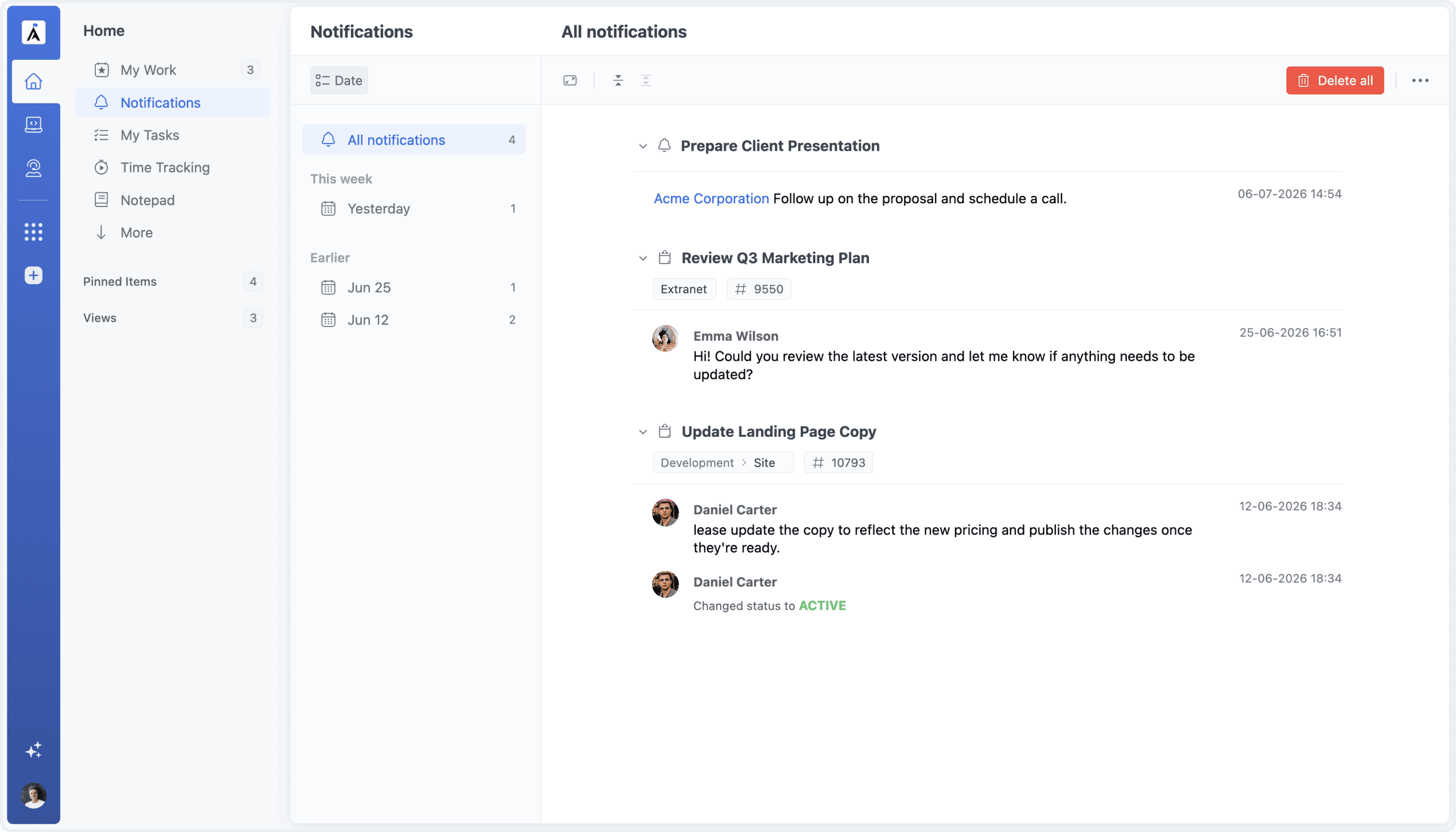 Notifications Redesign