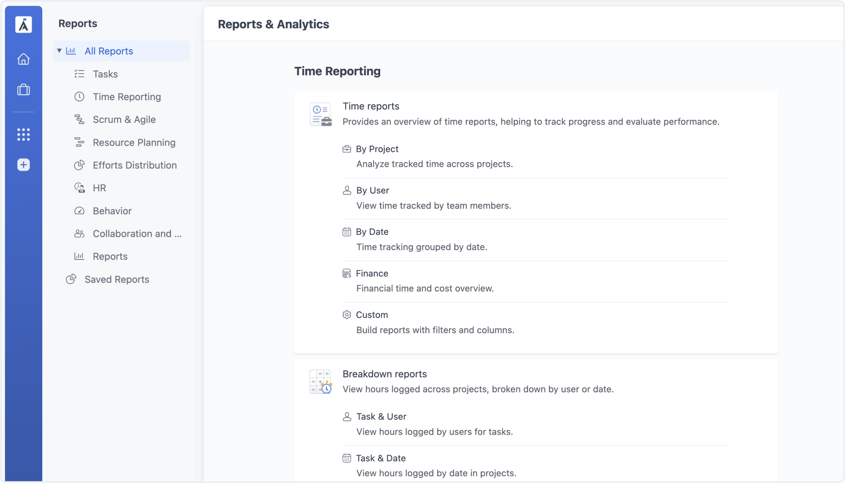 Reports Interface Redesign