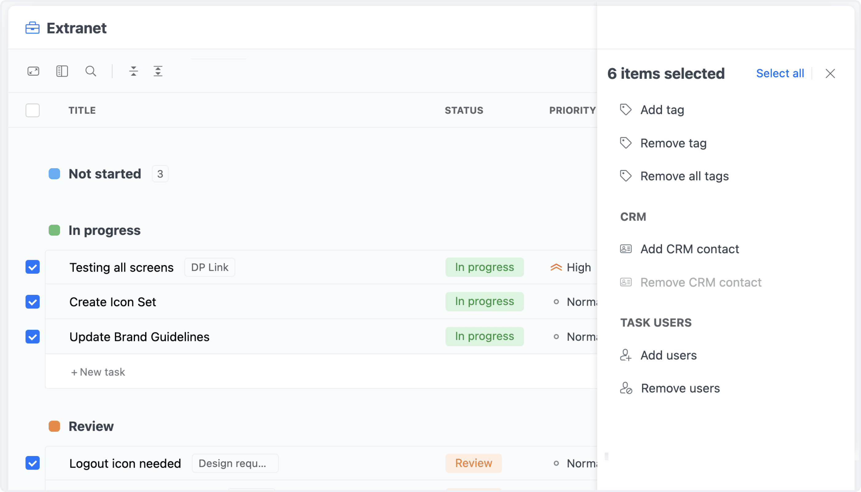 Task User Management
