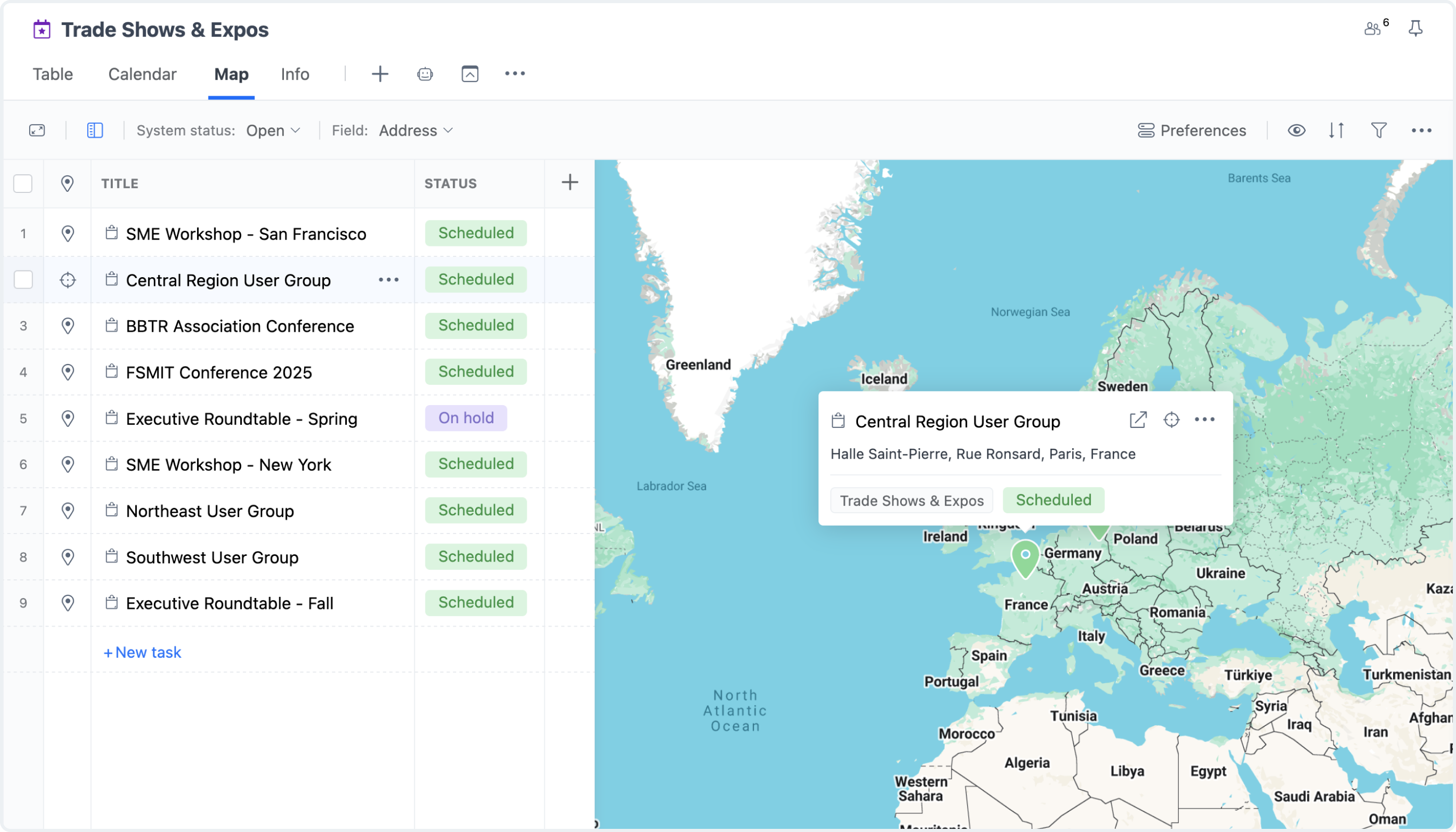 Map View