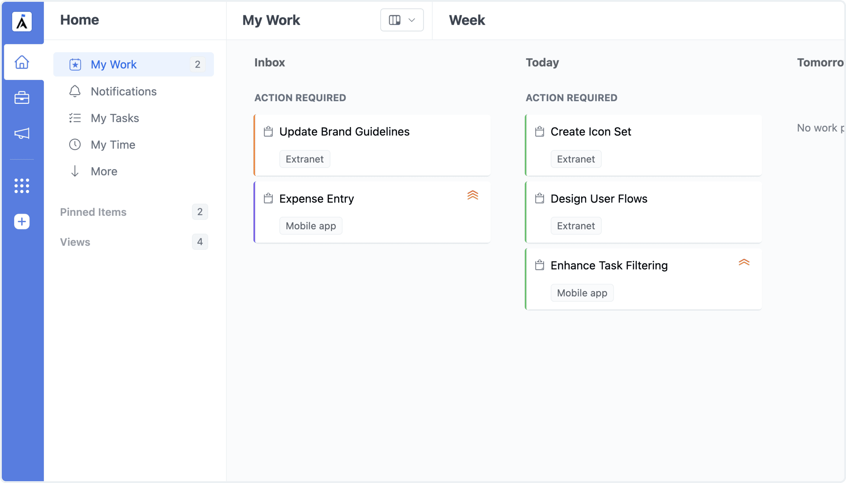 New Left Panel Navigation