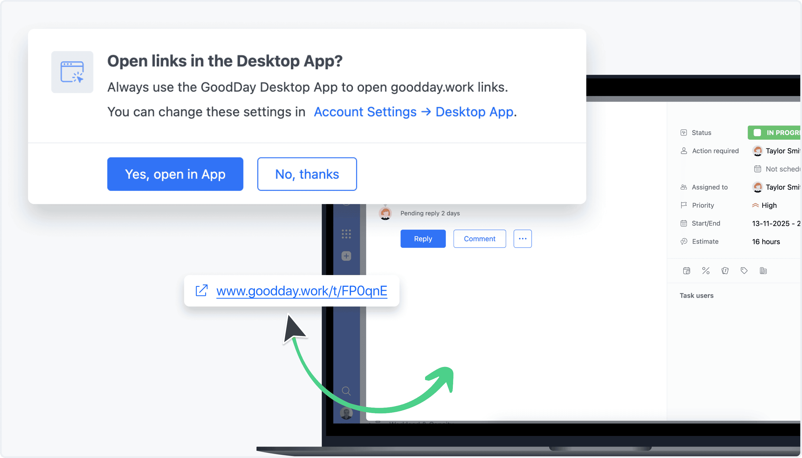 Internal Links in App