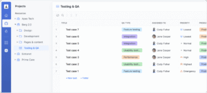 Free QA template / QA tracker