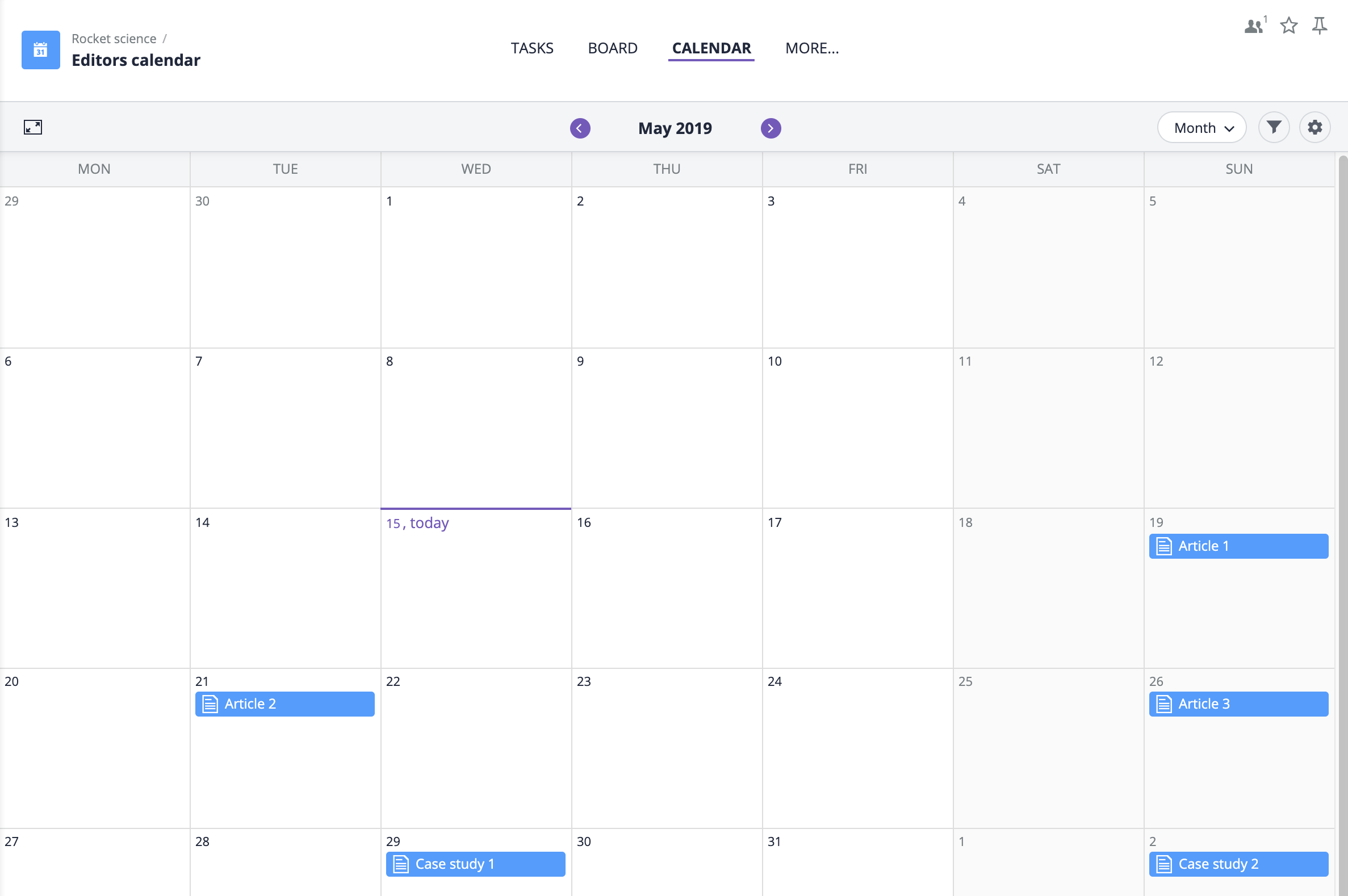 Free editorial calendar template