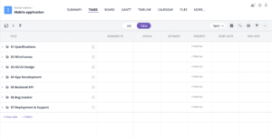 Mobile app development project plan template